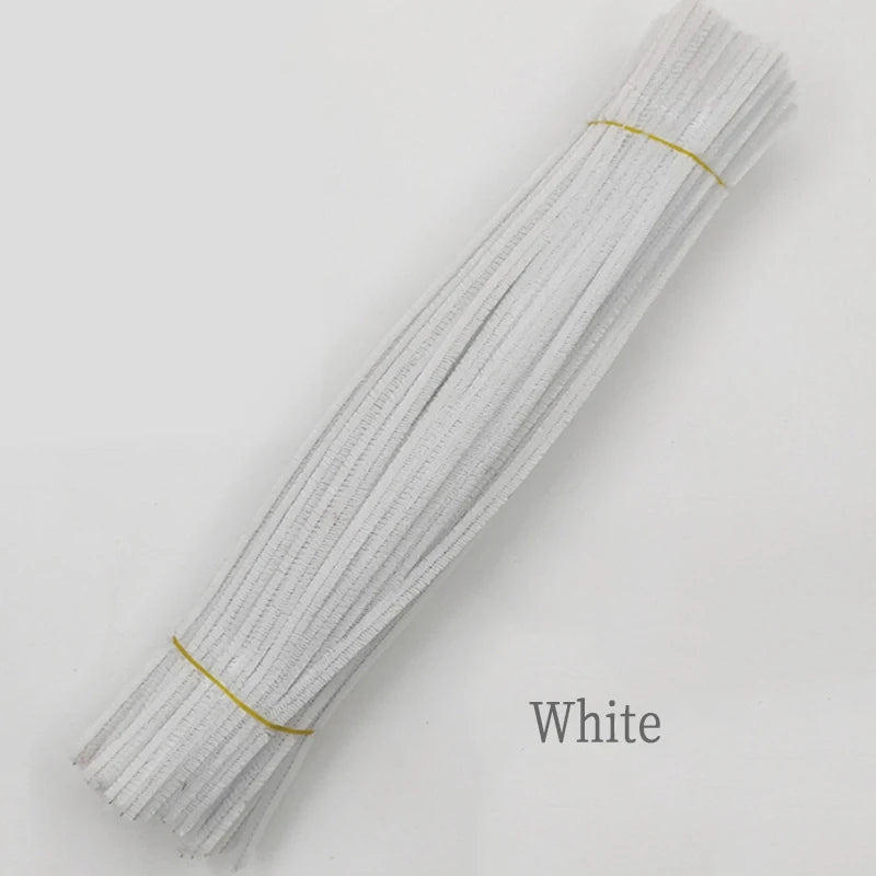 Chenille Stem Plush Stick Kids DIY Creative Toy Chenille Sticks Cleaners Kindergarten Educational Handmade Material Plush Strips