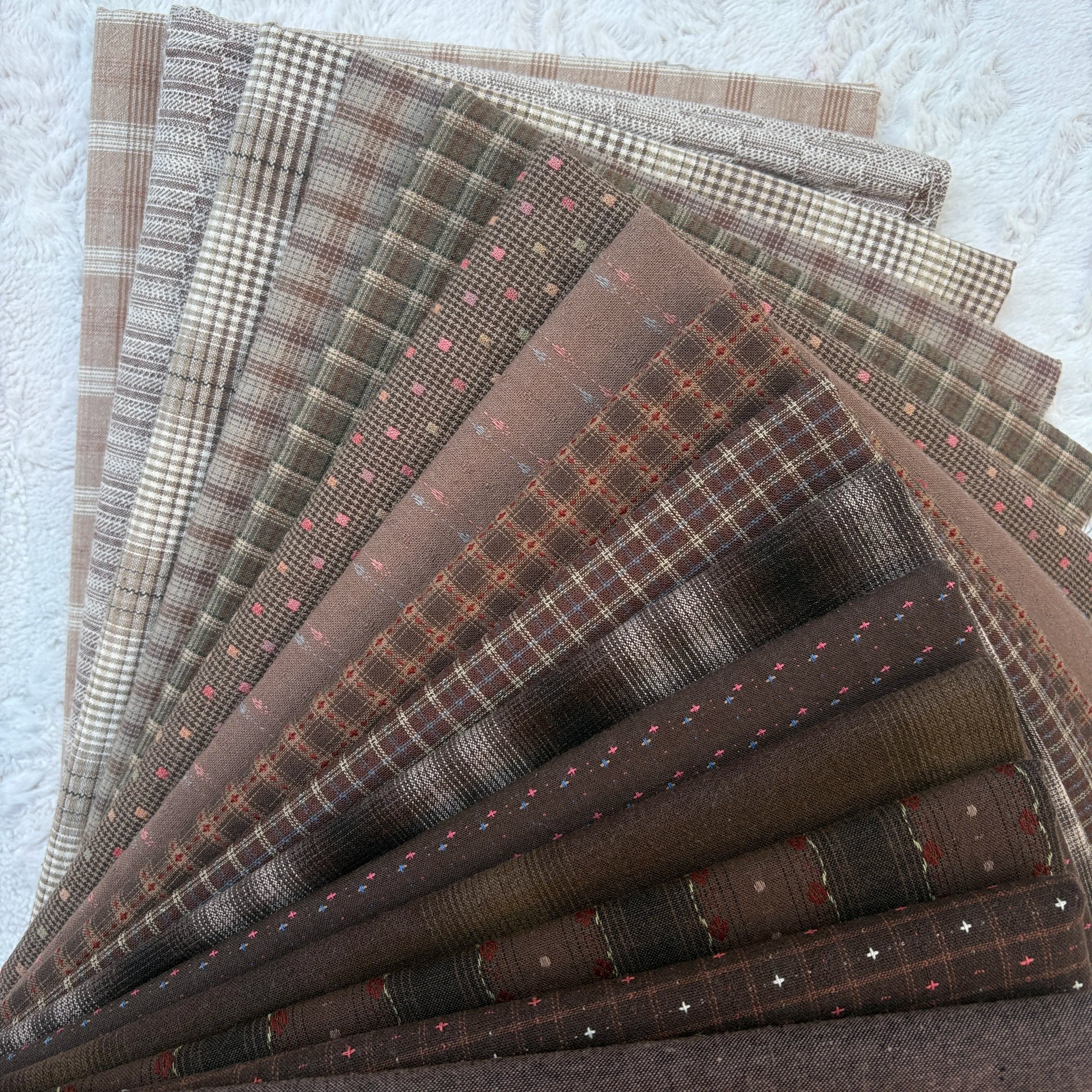 Made Doll Clothes Japanese Patchwork Craft Materials Multicolored Cloth Handmade Patchwork 23x33cm 10piece Brocade Fabric Piece