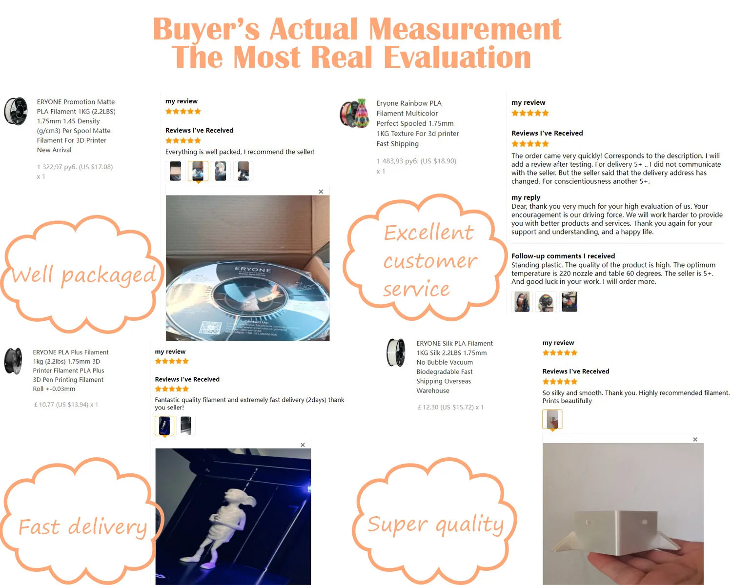 Eryone PP Carbon Fiber 0.7kg/PP 0.9kg Premium Filament 3D FDM Print,Safe Material PP,pp carbon fiber/pp filament