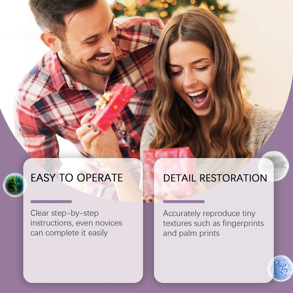 Hand Mold Powder Craft DIY KitCloning Powder & 3D Modeling Powder Handprint Memorial DIY Souvenir Hand Casting Kit