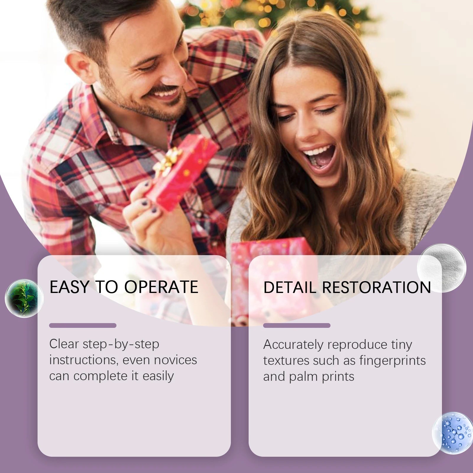 Hand Mold Powder Craft DIY KitCloning Powder & 3D Modeling Powder Handprint Memorial DIY Souvenir Hand Casting Kit