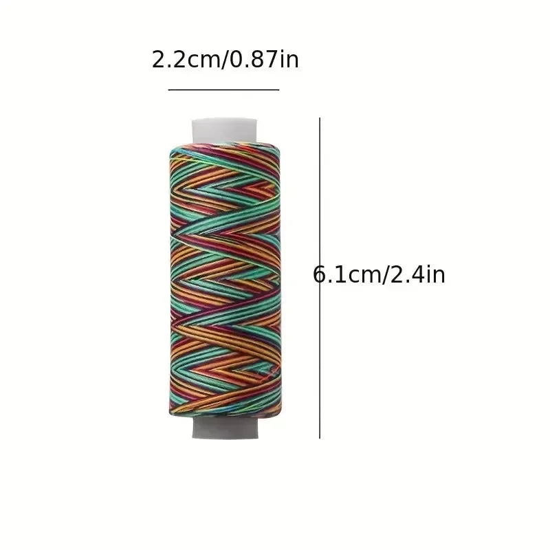 1 Set of 10 Rolls Colored 402 Polyester Sewing Thread, 300 Yards, Household Sewing, DIY Sewing, Embroidery, Cross Stitch