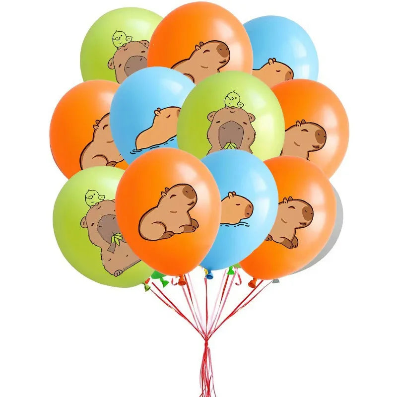 Capybara Balloons Baby Shower Globos Kids Toy Gifts Cute Kapibala Boys Girls Birthday DIY Party Decoration Capybara Foil Balloon