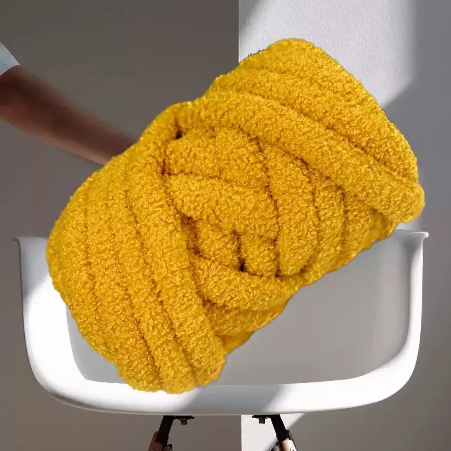 Lamb Wool Thick Wool Hand-woven Thread Teddy Curly Wool Filling Gauze Strip Thick Icelandic Cloth Strip DIY Bag Thread 500g