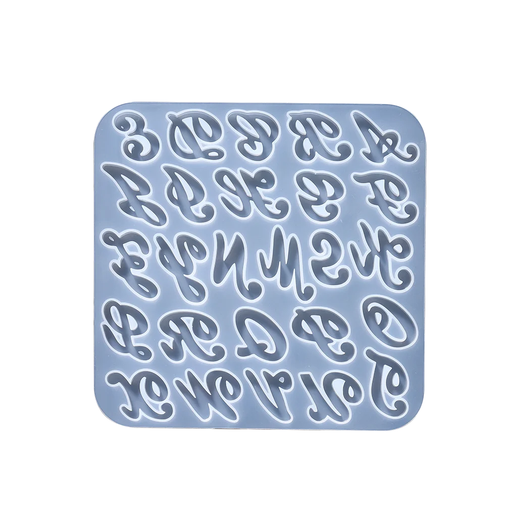 Alphabet Epoxy Resin Silicone Mold Letter Number Mould DIY Keychain Earring Pendant Epoxy Resin Jewelry Crafts Casting Mold