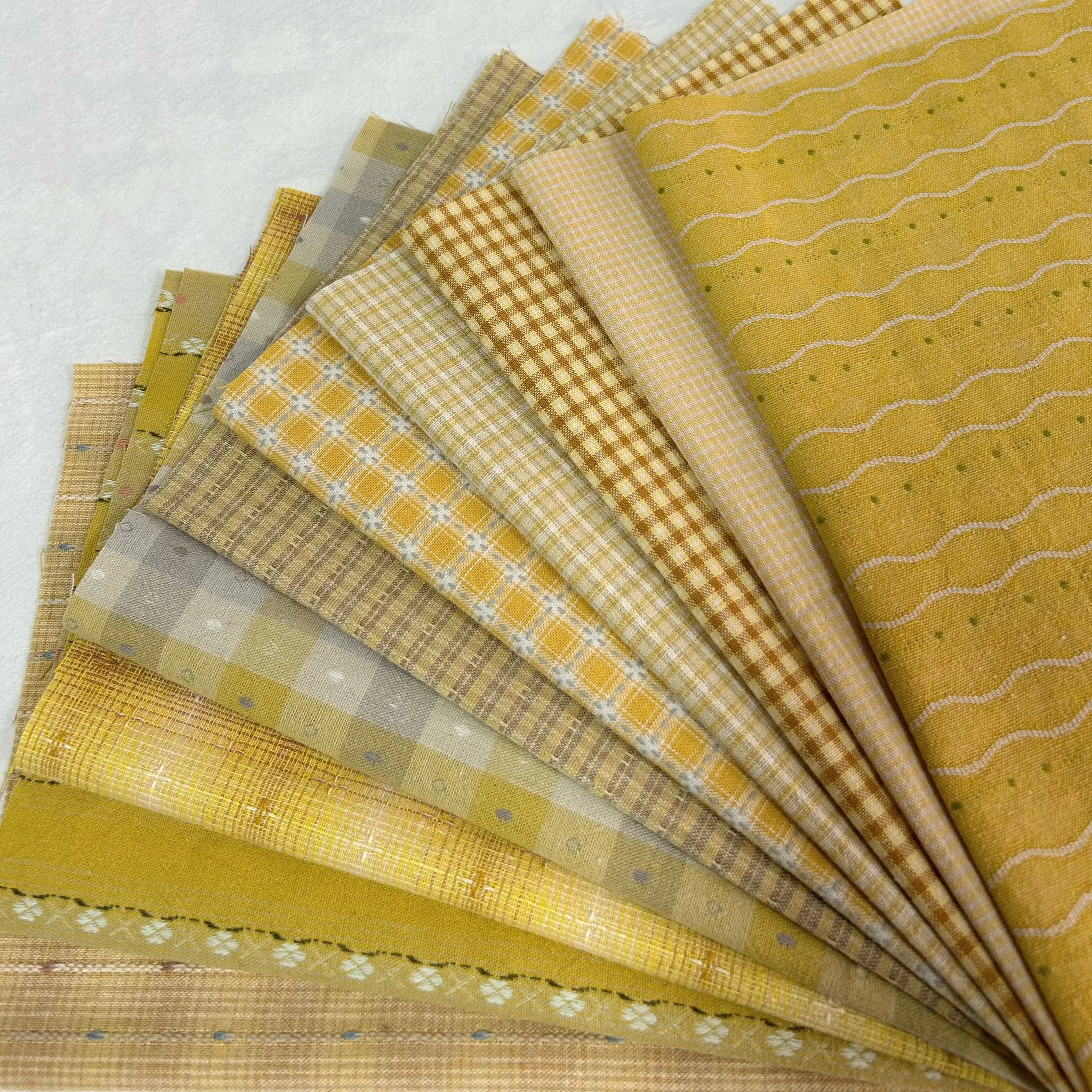 Made Doll Clothes Japanese Patchwork Craft Materials Multicolored Cloth Handmade Patchwork 23x33cm 10piece Brocade Fabric Piece