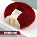 25g/Roll Soft Wool Knitting Cashmere Long Thin Yarn Roll Mohair Yarn DIY Hand Crochet Soft Mohair Cashmere Wool Knitting Yarn