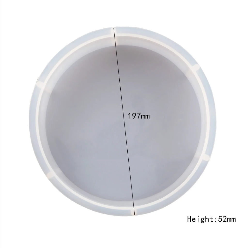 DIY Crystal Silicone Resin Mold Geometry Large Cube Heart Shaped Round Rectangular Mirror Silicone Mold For Resin Casting Making