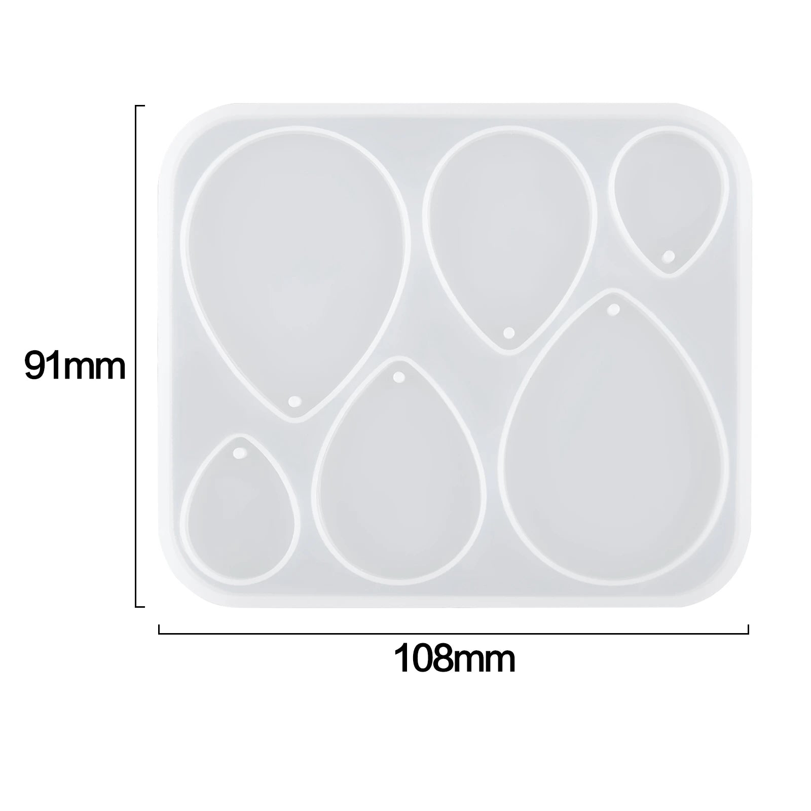 Geometric Earring Pendant Silicone Mold For Epoxy Resin DIY Earring Keychain Necklace Charms Resin Silicone Mold Jewelry Making