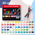 36-240 Acrylic Paint Markers, Waterproof & High Saturation for Wood,Metal,Plastic,Fabric,Glass,Ceramic Painting DIY Art Supplies