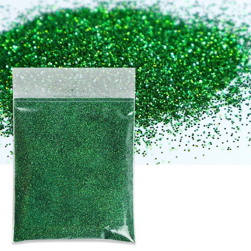 10g/Bag Holographic Fine Glitter Powder For Epoxy Filling Laser Glitter Gold Silver Fine Powder DIY Resin Mold Filling Crafts