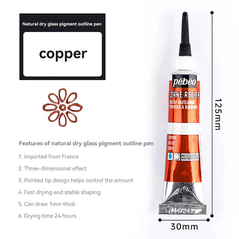 Creative 20ml Acrylic Paints Rich Color Waterproof Glass Pigments Tube For Painting Supplies Artist Drawing Art DIY Crafts