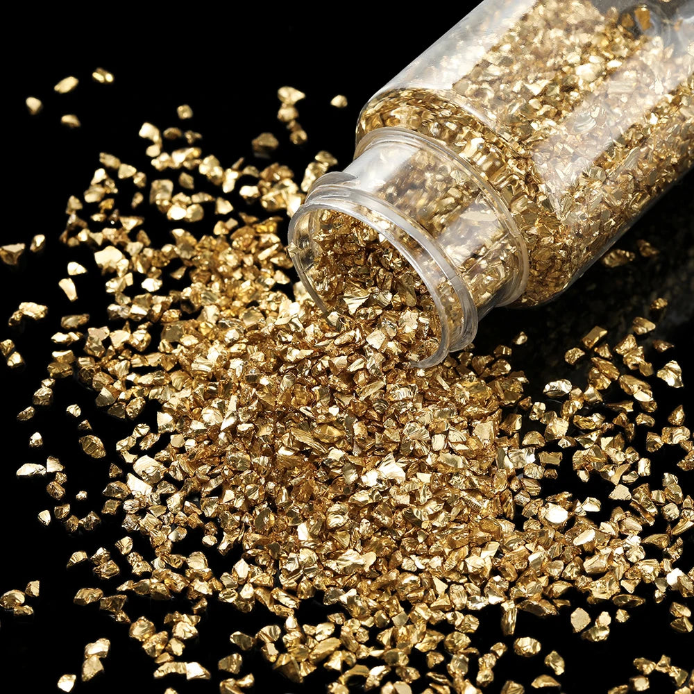 30g/Bottle Glass Broken Stones Resin Fillings for DIY Medium/Small Crystal UV Epoxy Filler Nail Art Decoration Jewelry Making