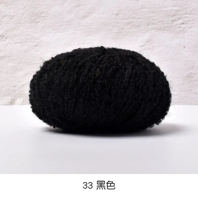 50g/roll Velvet Yarn Soft Cotton Knitting Crochet Dyed Yarn DIY Hand-woven Wool Crochet Sweater Hat Dolls 200M