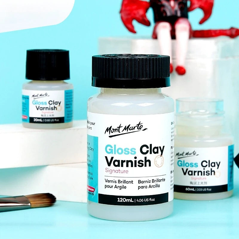 10/60/120ml Clay Varnish Waterproof Varnish Gloss Clay Air Dry for Stone Polishing Acrylic Paint Oil Handmade Diy Pottery Glossy