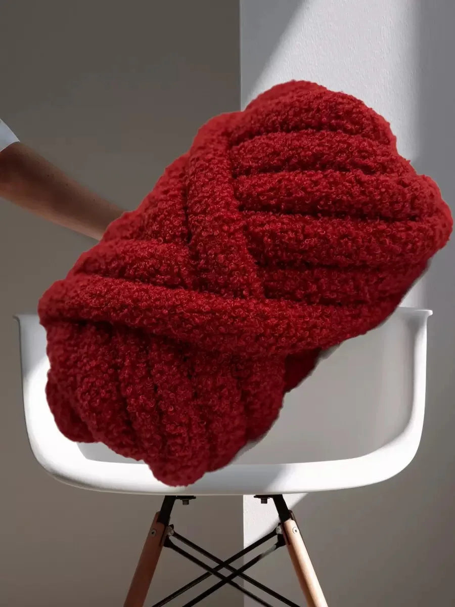 Lamb Wool Thick Wool Hand-woven Thread Teddy Curly Wool Filling Gauze Strip Thick Icelandic Cloth Strip DIY Bag Thread 500g