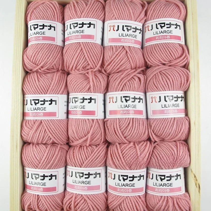 12PCS 300g Milk Yarn Handmade Coarse DIY Weaving Yarn Ball For Sweater Hat Scarve And Other Clothing Soft Crochet Knitting Yarn