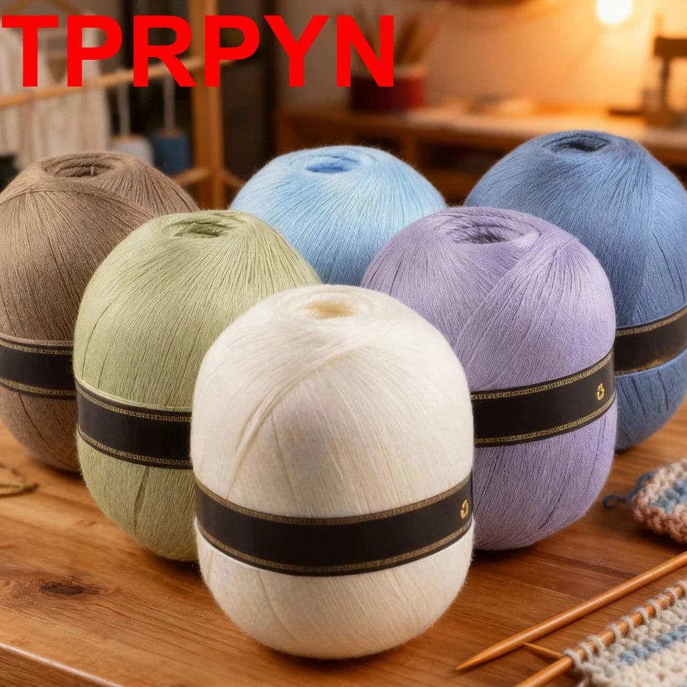 2Pcs Silk Cotton Yarn hand knitting Thin Lace yarn for Crocheting knit Sweater Shawls Scarves hat line Crochet amigurmi thread