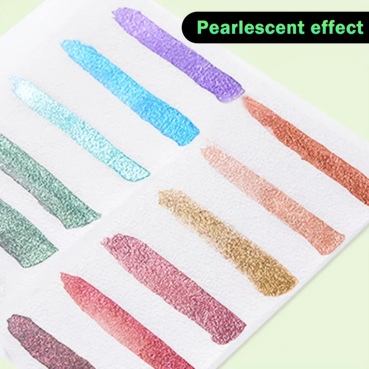 6-Color Iridescent Watercolor Paint Set for Artists and Painting Enthusiasts, Perfect for Professional Artistic Purposes