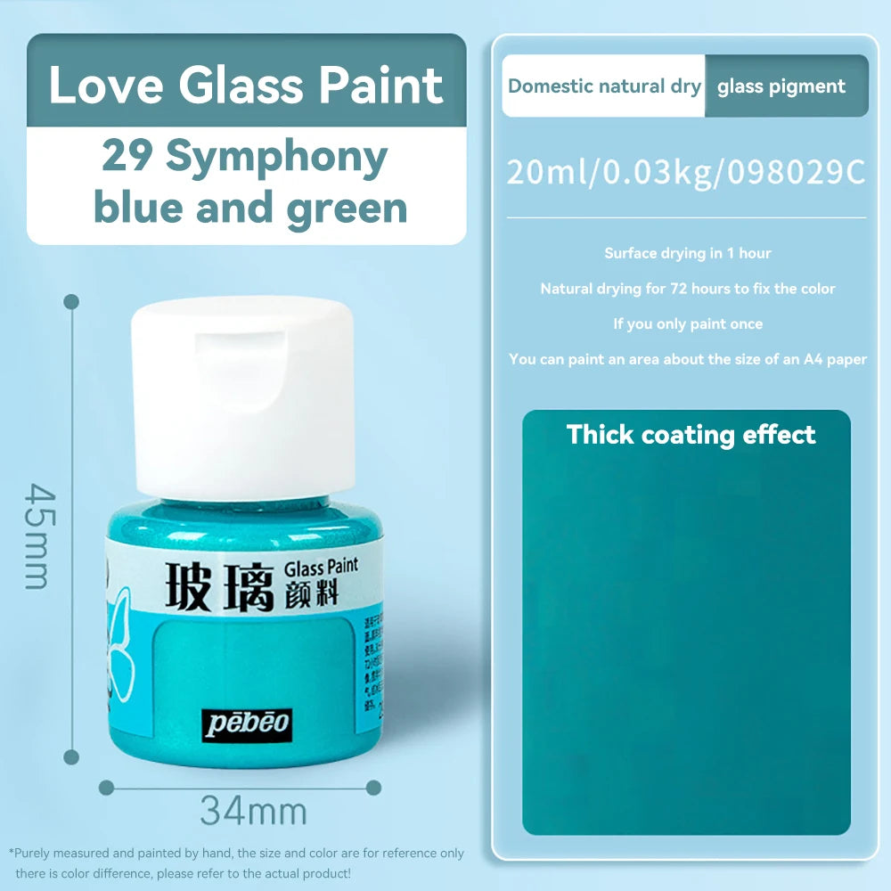 Creative 20ml Acrylic Paints Rich Color Waterproof Glass Pigments Tube For Painting Supplies Artist Drawing Art DIY Crafts