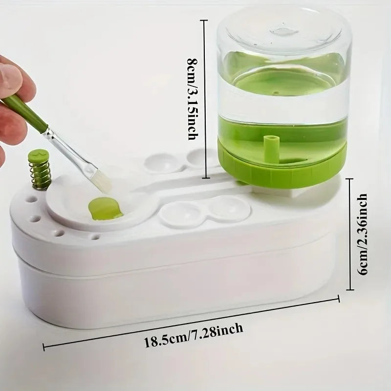 Paintbrush Cleaner, Art Tool, Water Droplet with Water Circulation System for Watercolor Brushes (Used by Students and Artists)