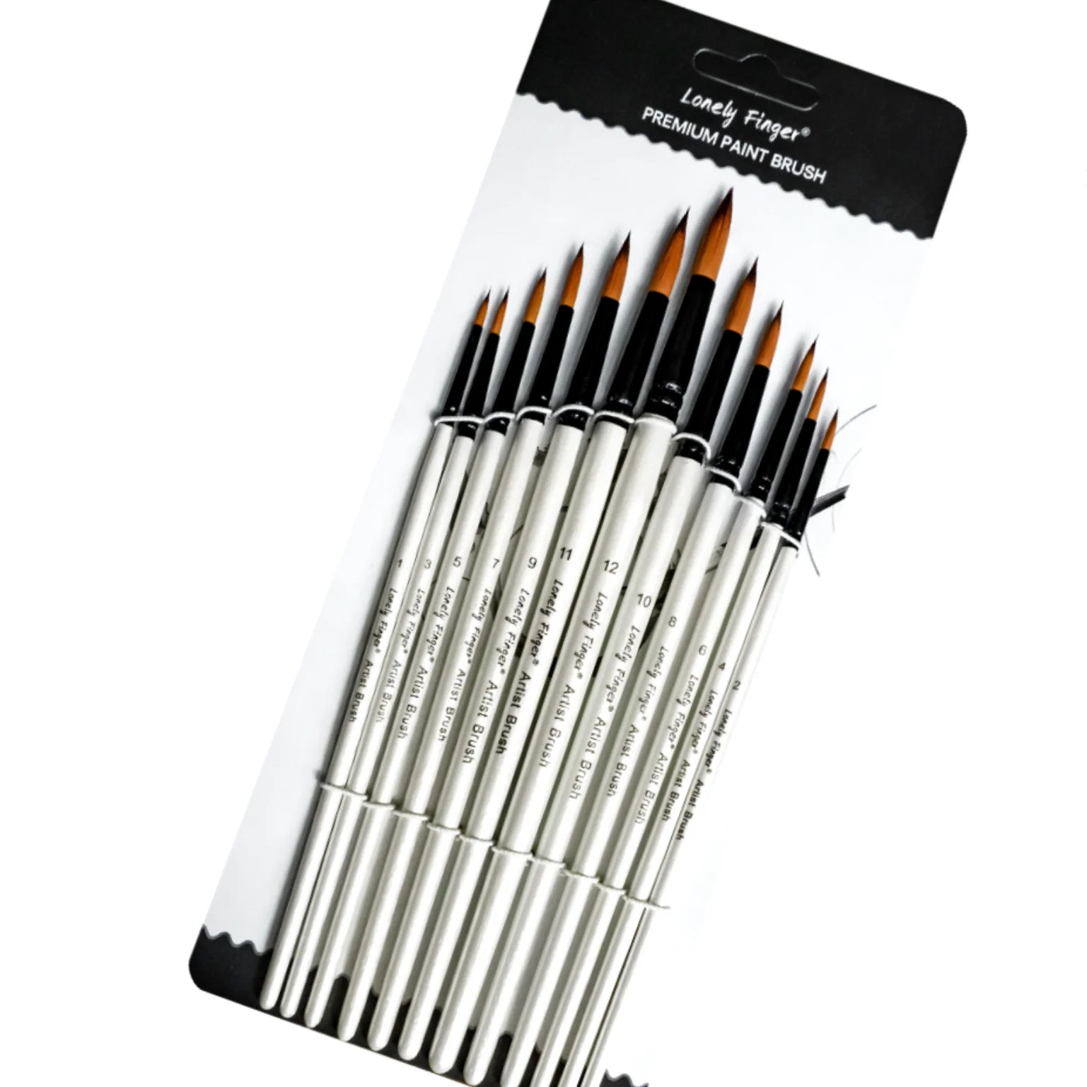 12/24/48pcs Paint Brushes Set Professional Paint Brush Round Pointed Tip Nylon Acrylic Brush For Acrylic Watercolor Oil Painting