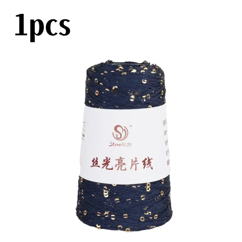 150 Colour 700M 100g special Sequin yarn DIY garment accessories Rag doll Knitting yarn