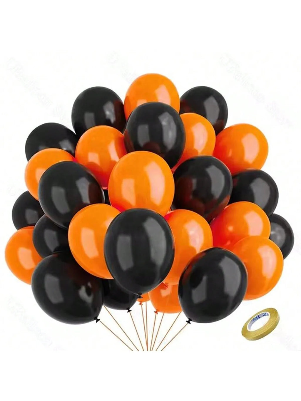12-inch High-quality Latex Balloon Set, Black, Orange And Purple, Birthday Party Decoration, Halloween And Christmas Decorations