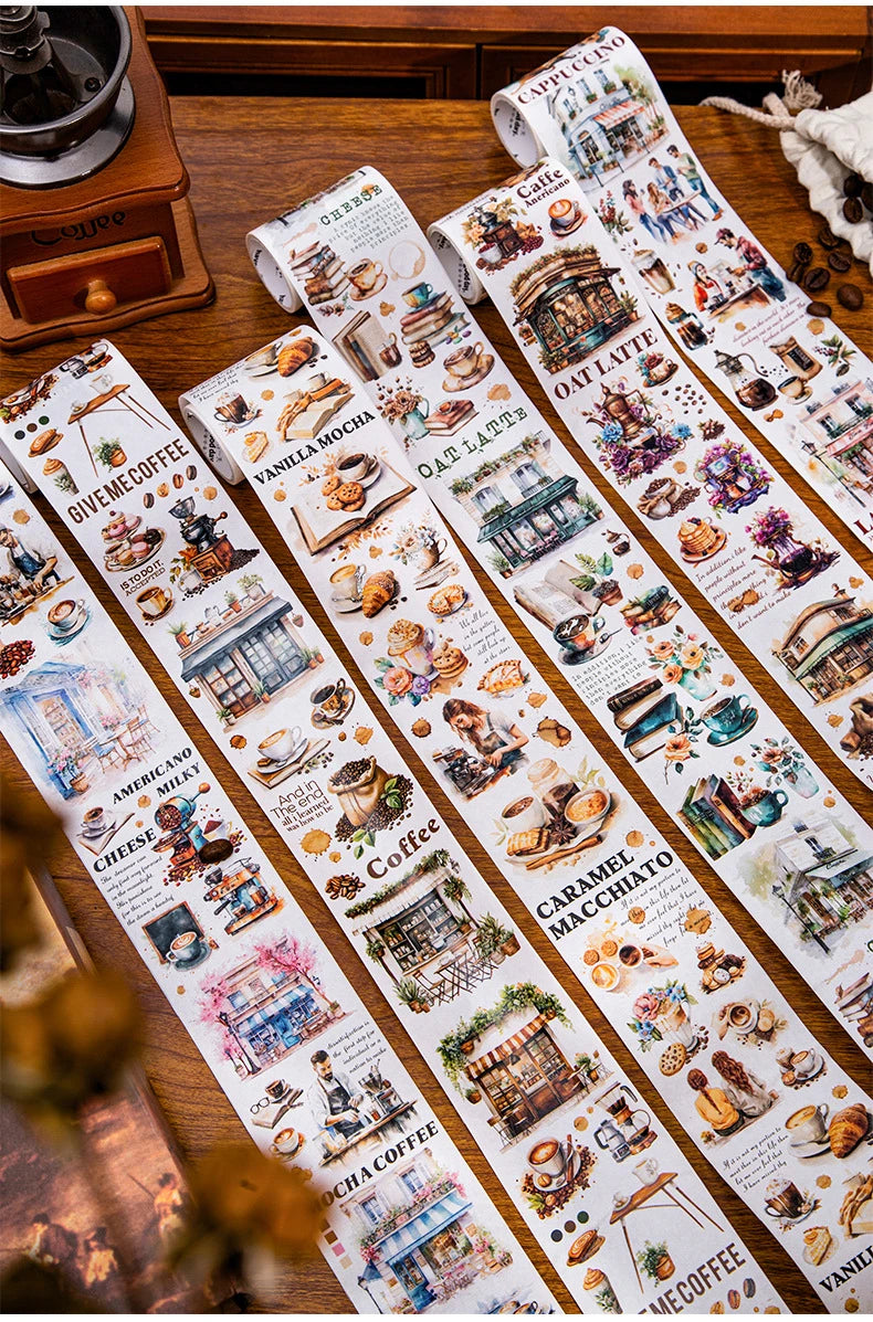 Mr.paper 6 Style 200CM/roll Washi Tape - Perfect for DIY Scrapbooking and Journals Decorative and Excellent Quality