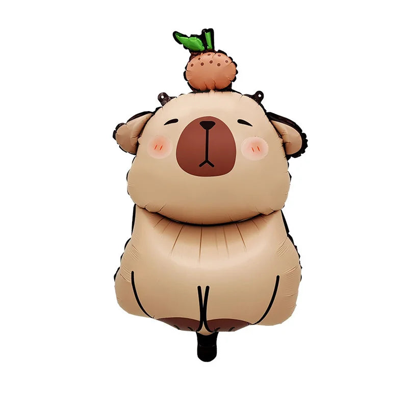 Capybara Balloons Baby Shower Globos Kids Toy Gifts Cute Kapibala Boys Girls Birthday DIY Party Decoration Capybara Foil Balloon