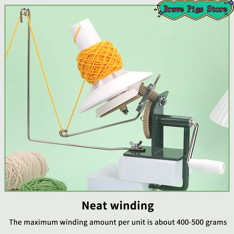 Hand Operated Yarn Winder Fiber Wool String Ball Thread Winder Machine For DIY Sewing Crocheting Making Craft Tools