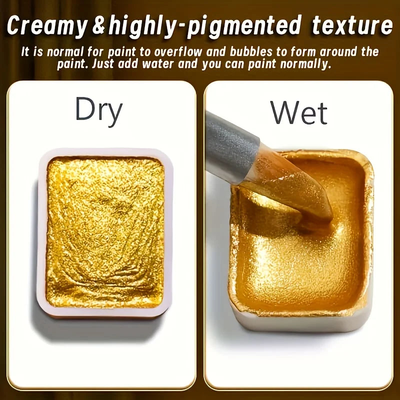 32-Color Metallic Paint Collection – Fresh Pastels to Deep Retro Shades, Bring Luster to Every Unique Artistic Expression