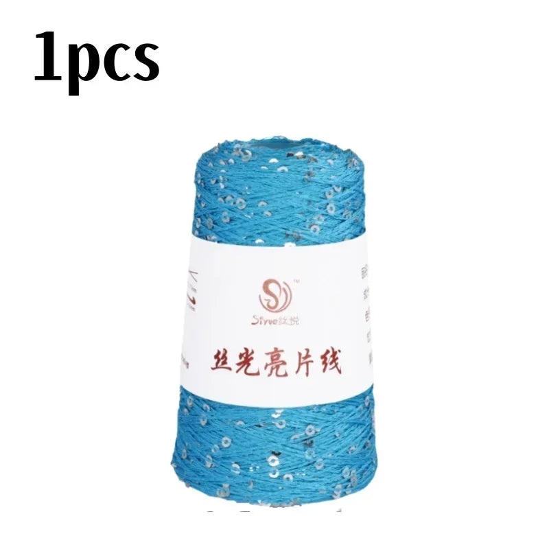 150 Colour 700M 100g special Sequin yarn DIY garment accessories Rag doll Knitting yarn