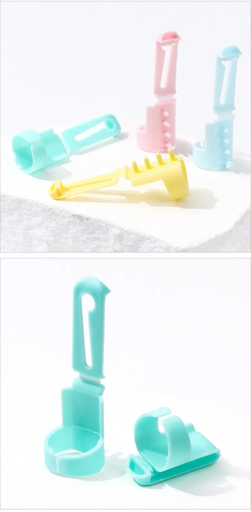 4PCS Yarn Guide Finger Holders Knitting Thimble Loop Crochet Ring diy Crafts Sewing Accessories Tool DIY Wear Thread Ring Helper