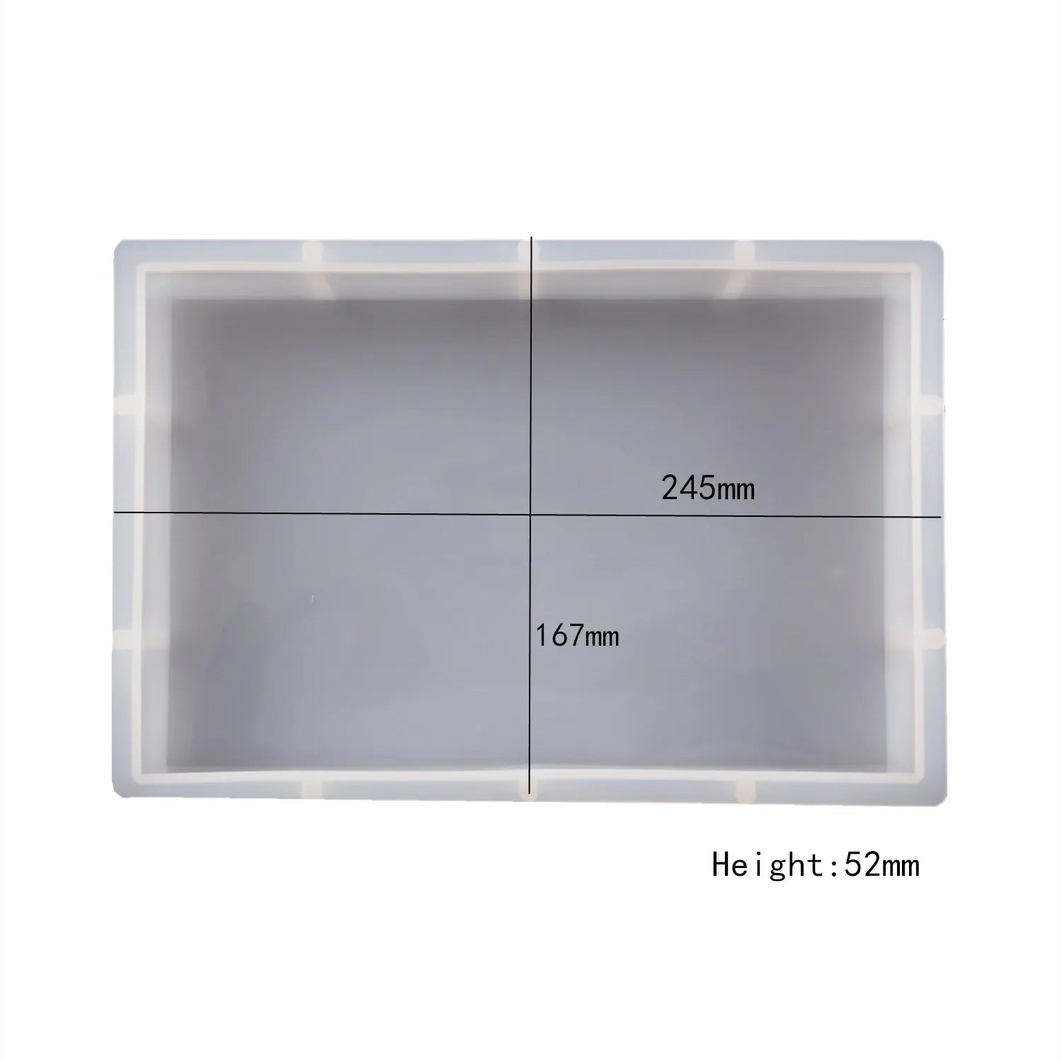 DIY Crystal Silicone Resin Mold Geometry Large Cube Heart Shaped Round Rectangular Mirror Silicone Mold For Resin Casting Making