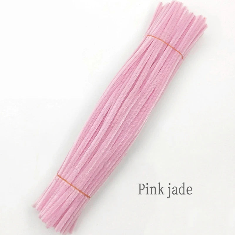 Chenille Stem Plush Stick Kids DIY Creative Toy Chenille Sticks Cleaners Kindergarten Educational Handmade Material Plush Strips