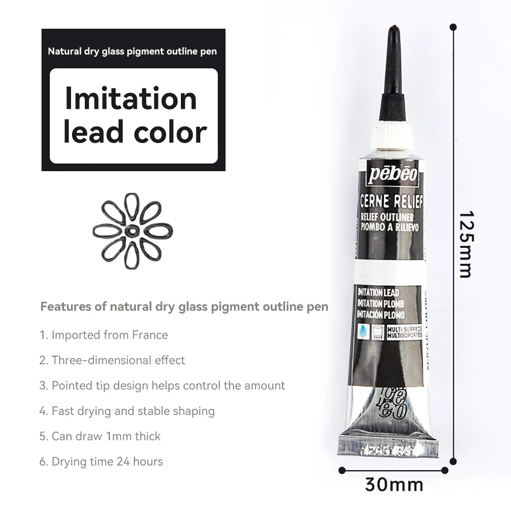 Creative 20ml Acrylic Paints Rich Color Waterproof Glass Pigments Tube For Painting Supplies Artist Drawing Art DIY Crafts