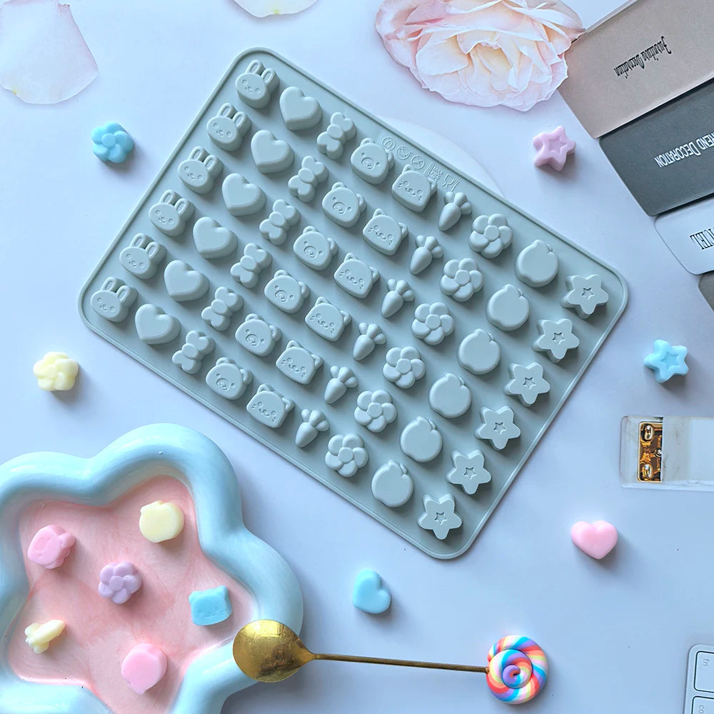 1pc Easter silicone mold mini carrot chocolate resurrected rabbit suitable for gummy cookies, biscuit cake decoration