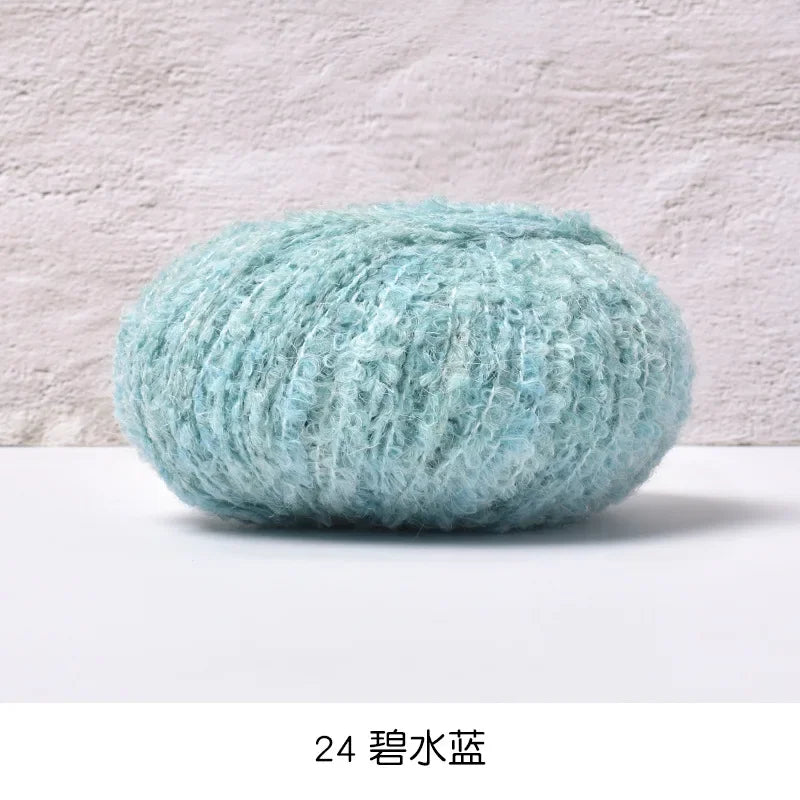 50g/roll Velvet Yarn Soft Cotton Knitting Crochet Dyed Yarn DIY Hand-woven Wool Crochet Sweater Hat Dolls 200M