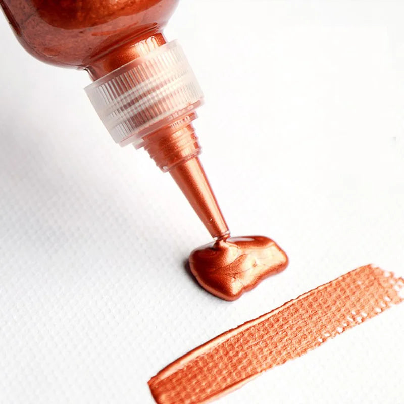 60ml Gold Paint Metallic acrylic paint waterproof not faded DIY painted Pigments