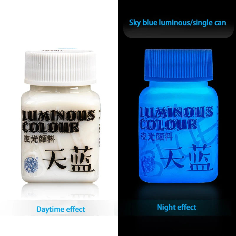 Acrylic Glow In The Dark Paint Diy Painting Luminous Pigments Waterproof Makeup Nails Clothes Shoes Liquid Fluorescent Paints