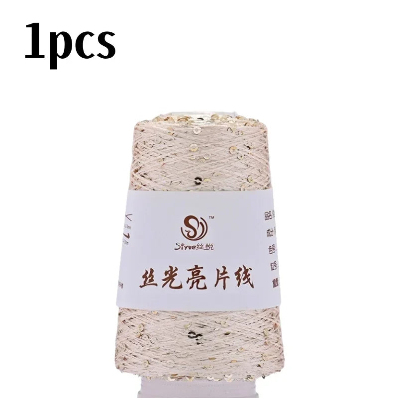 150 Colour 700M 100g special Sequin yarn DIY garment accessories Rag doll Knitting yarn