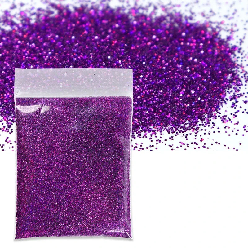 10g/Bag Holographic Fine Glitter Powder For Epoxy Filling Laser Glitter Gold Silver Fine Powder DIY Resin Mold Filling Crafts