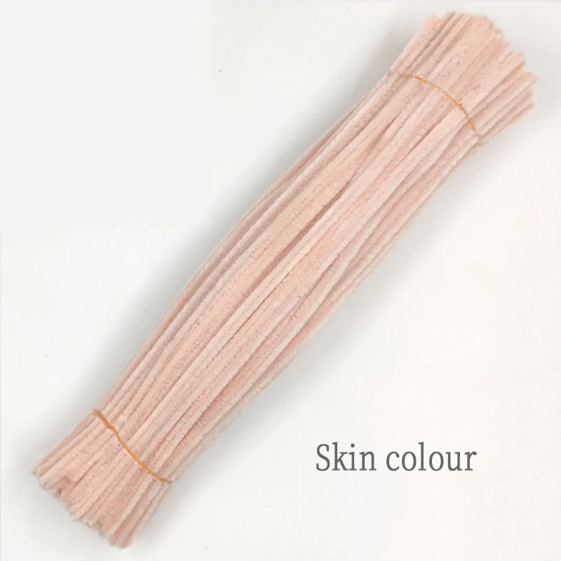 Chenille Stem Plush Stick Kids DIY Creative Toy Chenille Sticks Cleaners Kindergarten Educational Handmade Material Plush Strips