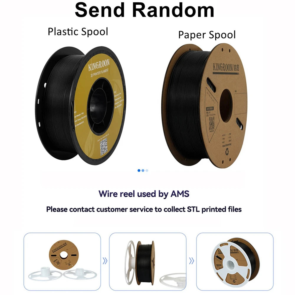 KINGROON PETG 3D Printer Filament 1.75mm 5KG 10KG Mix Color 3D Printing Material 1kg/roll  petg Plastic For FDM 3dprinter