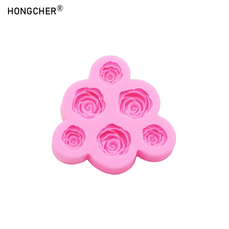 Peony and Rose Silicone Molds Ideal for phone case decoration, resin jewelry, DIY handmade chocolate, fondant cakes, and baking