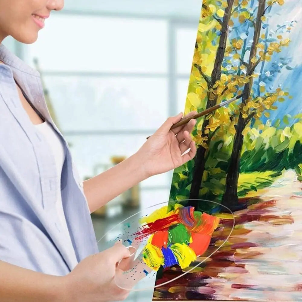 Acrylic Transparent Paint Tray Palettes Painting Pigment Pallet Gouache Drawing Supplies