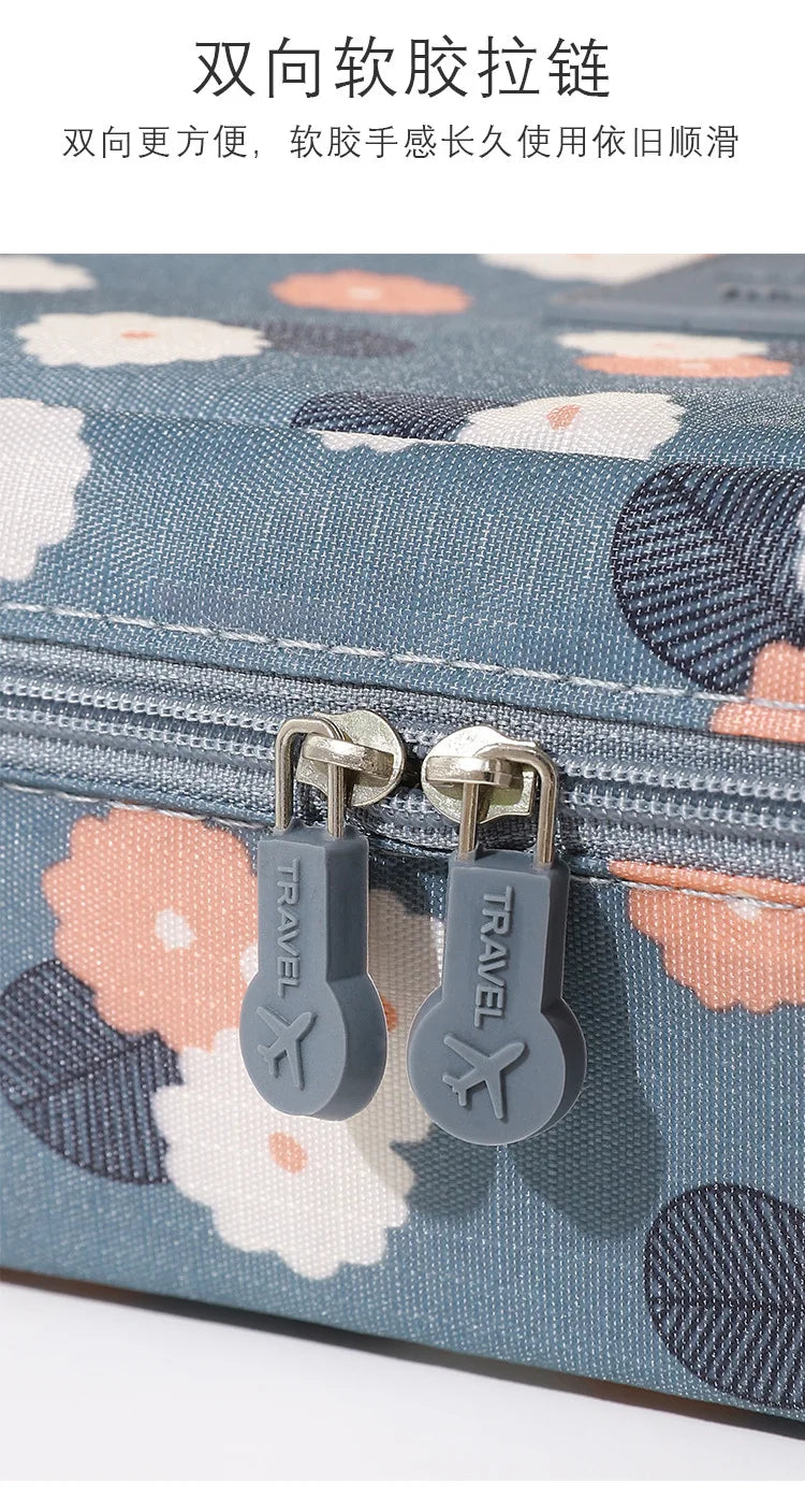 Portable Needlework Storage Bag Mesh Divider Pouch Yarn Knitting Tools Organizer Cases Storage DIY Apparel Travel Wash Bag