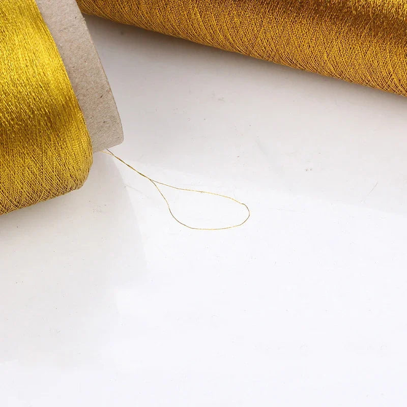 Colorful Computer Embroidery Cross stitch DIY Manual Bright Silk Gold Thread Silver Thread Metallic Yarn Woven Line 3500M