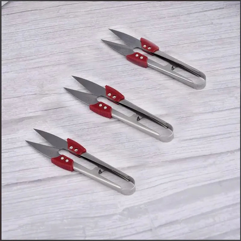 Stainless Steel Yarn Shears Cutting Sewing Scissors Shears Cross Stitch Scissors Embroidery Scissor U Thread Scissors for Fabric